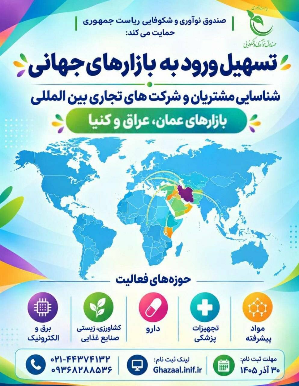 فرصت ورود شرکت‌های فناور به بازارهای عمان، عراق و کنیا
