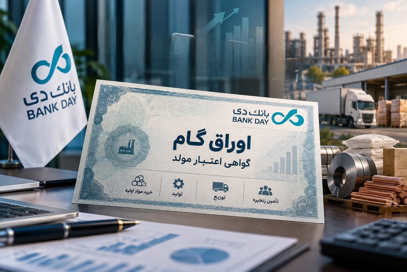 اوراق گام بانک دی؛ ابزار تأمین مالی زنجیره تولید و توسعه بانکداری شرکتی