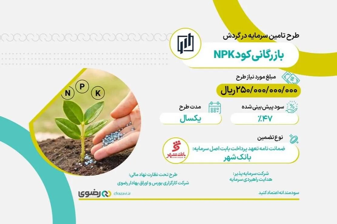 فراخوان تأمین مالی جمعی ۲۵ میلیارد تومانی رضوی برای واردات نهادههای کشاورزی