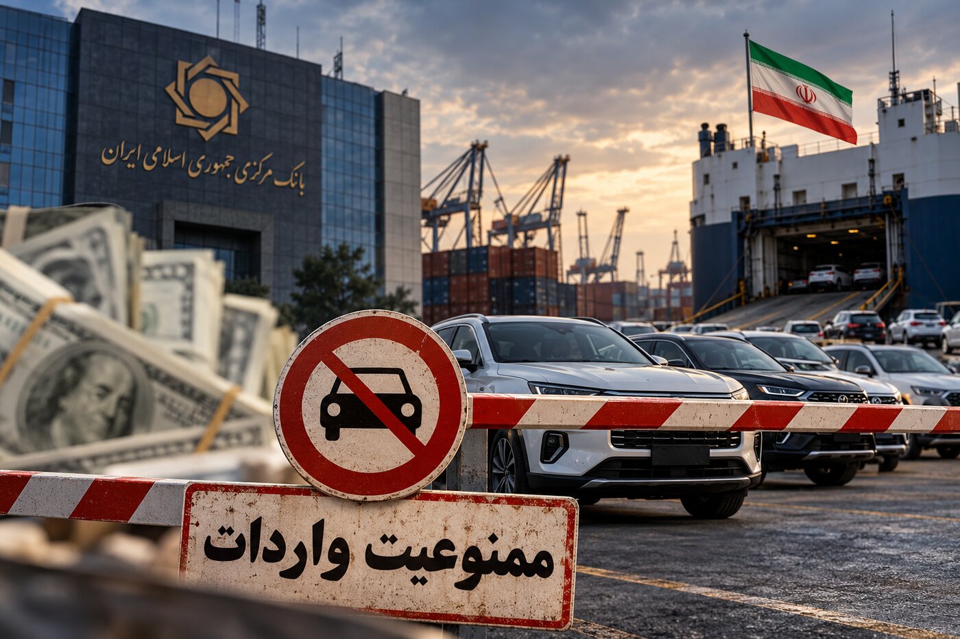 نقد انجمن واردکنندگان خودرو به بانک مرکزی در محدودیت‌های ارزی و طرح ممنوعیت واردات
