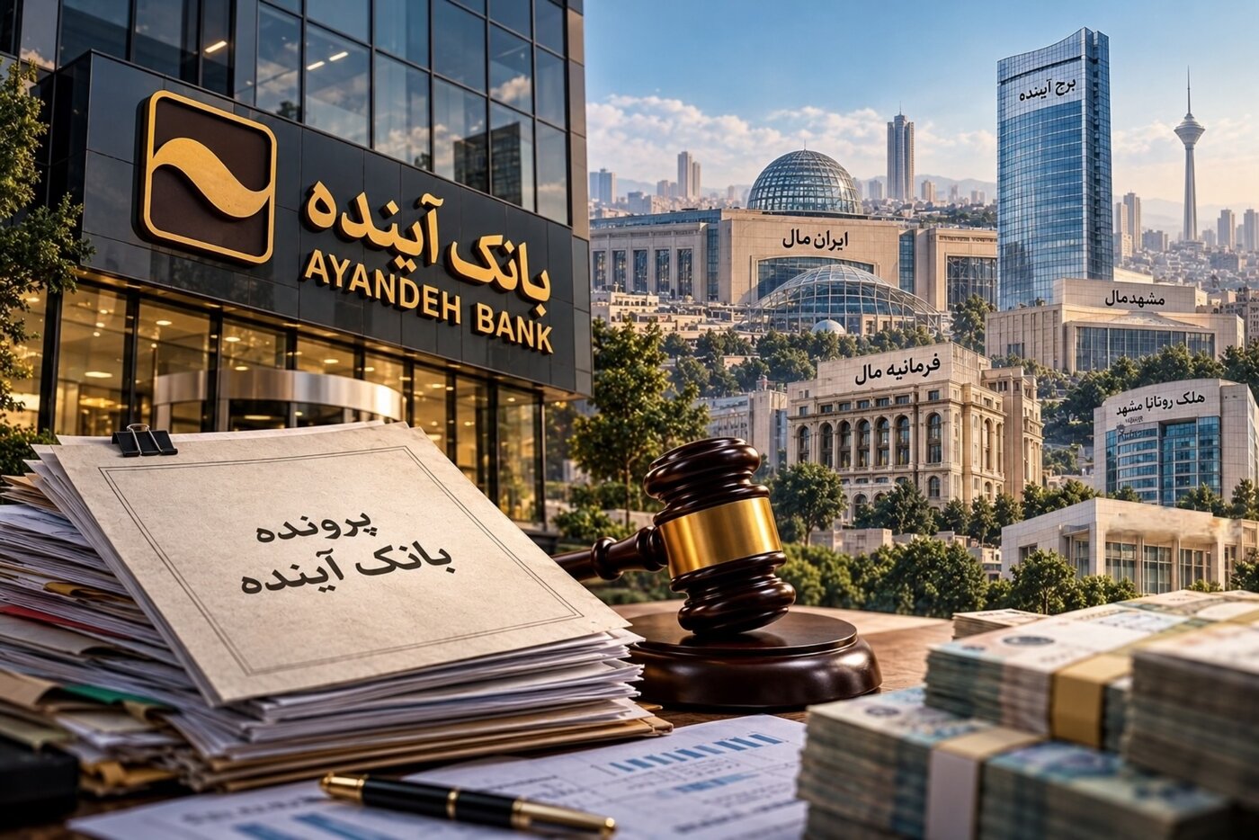 ۲۴۵ همت بدهی و املاک میلیاردی؛ پرونده بانک آینده به کجا رسید؟